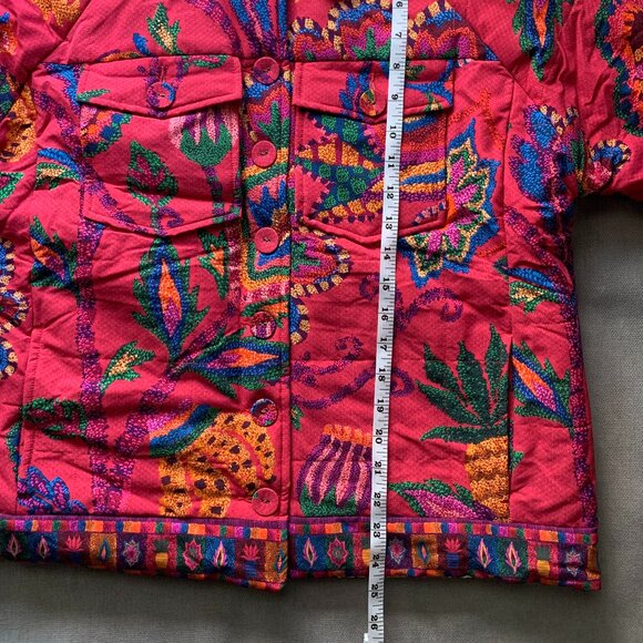 Farm Rio Mixed Prints Tapestry Reversible Jacket - Picture 9 of 15